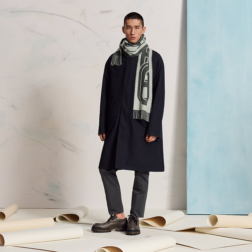 Maillons TGM scarf - Grey | Hermès Greece